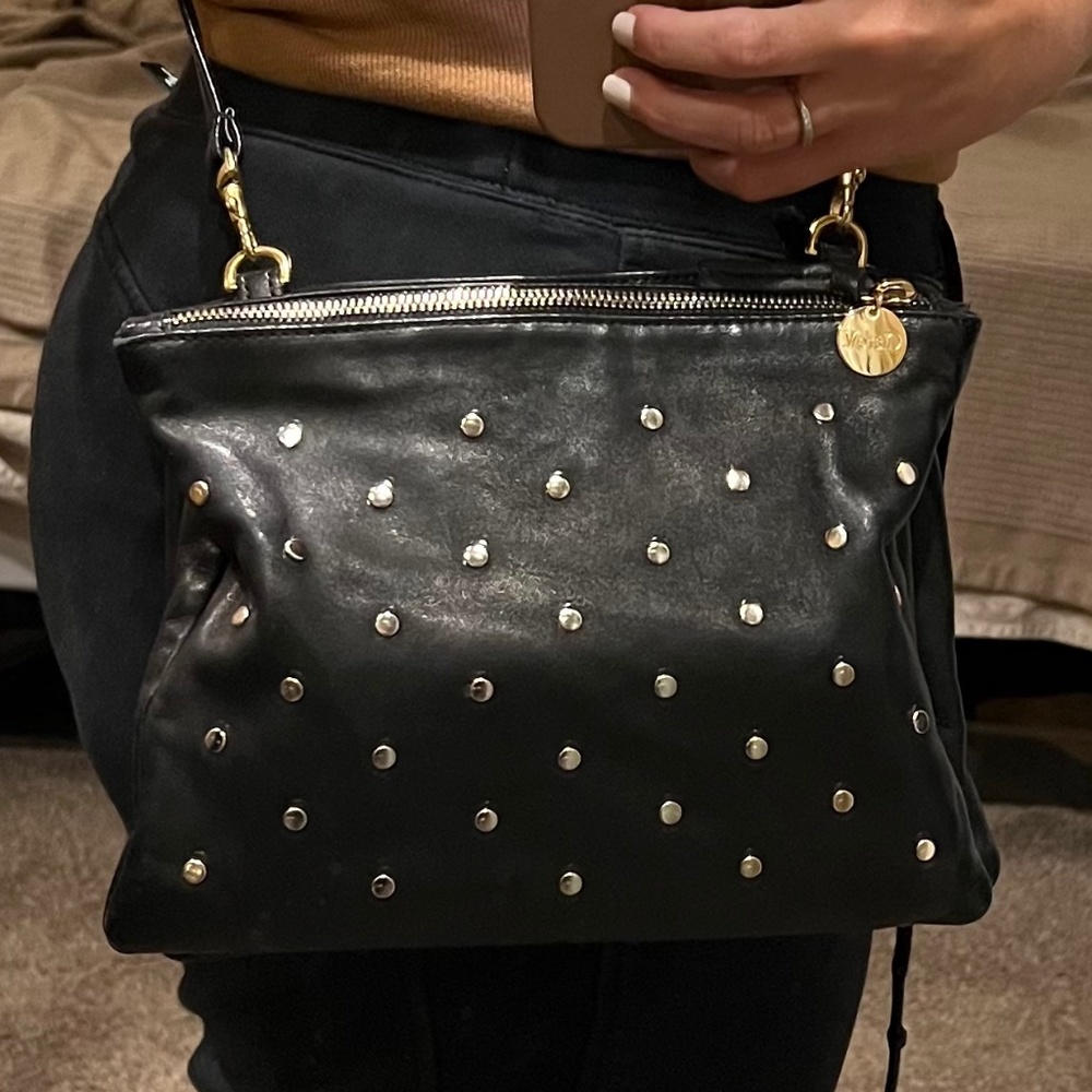 Clare V. Double Sac Bretelle Bag Black